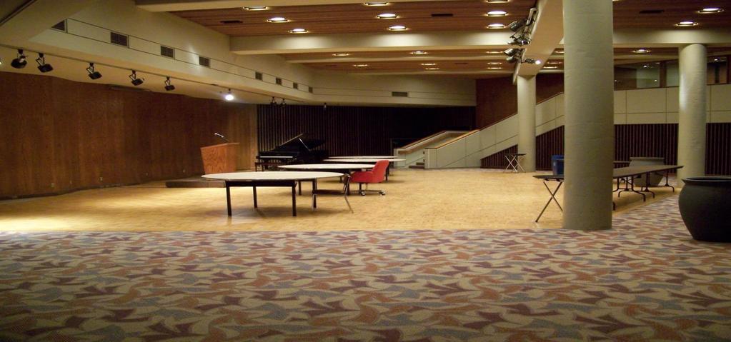 ft. Music Room is located in the INB and is suitable for meetings, conferences, musical events, formal receptions, and rehearsals and has a built in