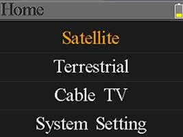 4. Analyze the scope in Scope menu and the spectrum in Spectrum Chart menu. How to measure cable signal: 1. Connect the signal cable to IEC-Type, Female jack first. 2.
