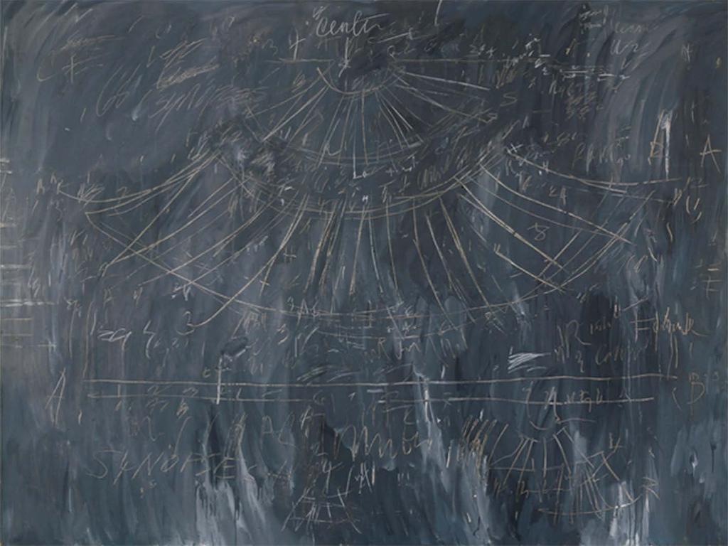 1.2 Defining the diagram in art Figure 2: Cy Twombly, Synopsis of a Battle, 1968, Oil-based house paint and wax crayon on canvas, 200.66 x 261.94 cm, Corcoran Gallery of Art, Washington.