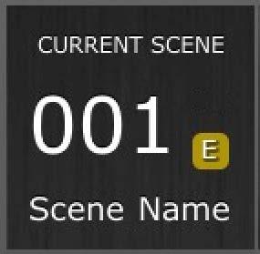 9.0 SCENE MEMORY The Current Scene Memory number and title (name) are displayed in the upper-left corner of the StageMix Mixer window.