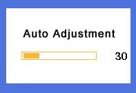 Auto Adjustment Menu How to adjust Auto Adjustment - Auto adjustment allows the monitor to self-adjust to the incoming video signal.