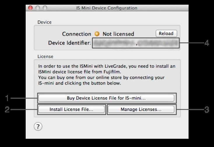 The IS-mini device should appear in one of the slots with an orange dot: Purchase an IS-mini Device License figure 3: unlicensed IS-mini Click on the «Config» button and then on «Buy Device License