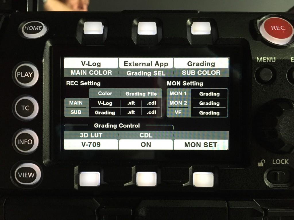 HD-SDI Device Management If CDL grading is Off, enable CDL grading by pressing the CDL button (lower middle) and pressing the upper right CDL button until the title reads On => go back to the color
