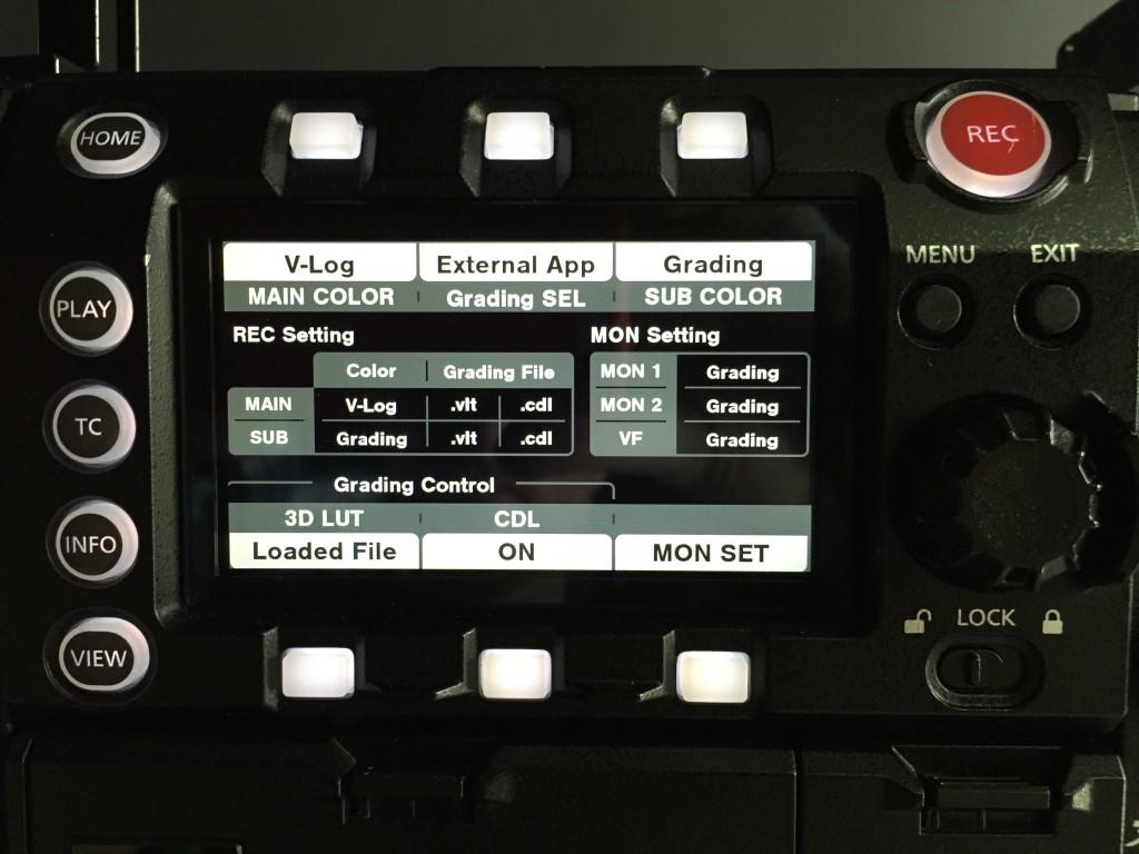 HD-SDI Device Management figure 3: Advanced LUT modes on the Varicam 35 The LUT mode you want to use depends on your workflow