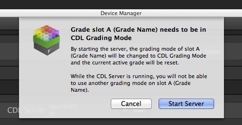 Exporting grades and workflows figure 6: multiple CODEX CDL servers Error Handling If you are having trouble connecting to your CODEX device make sure it is set-up properly.