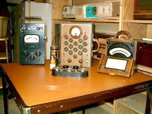 Hi Ken: Photos are General Radio VTVM, Weston tube checker 1934, Weston dc voltmeter 1940 s, Radio tester