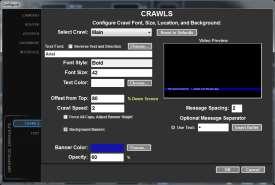 Configure CRAWL parameters There are two fully independent crawl layers.