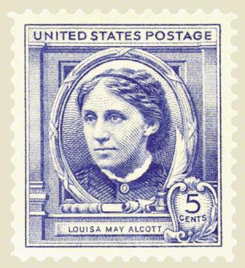 Postal Department issued Louisa May Alcott and Samuel L.
