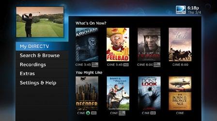 The DIRECTV Menu is your hub for access to My DIRECTV, Search & Browse, Recordings, Extras, and Settings & Help. Press MENU on your remote to see your available options.