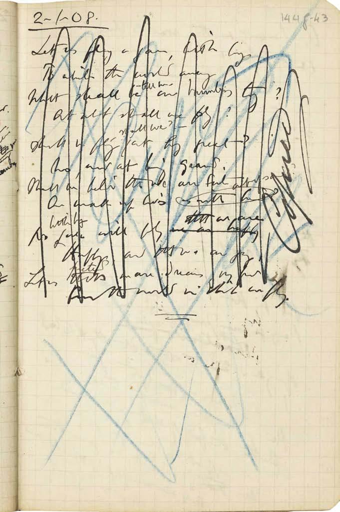 3. The Poems Attributed to 3.1a. [144J-43 r, 78A-1 r ]. Dated 2 January 1908. There are three documents with versions of this poem: 144J-43 r (A), 78A-1 r (B) and 48D-42 v (C).