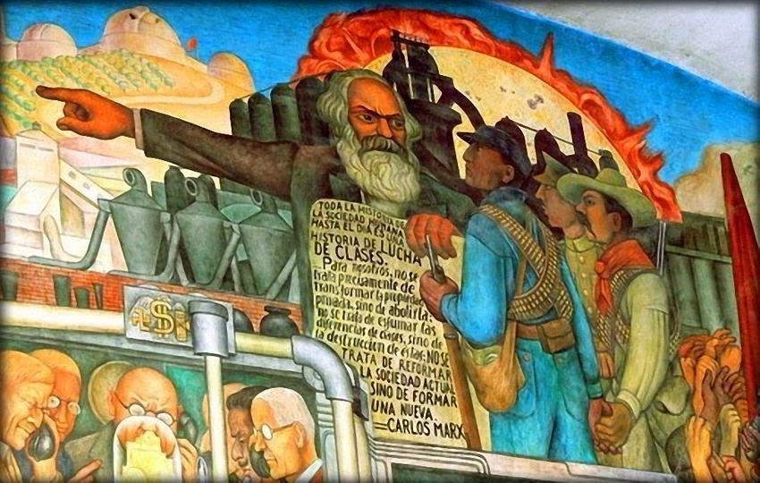 Diego Rivera, detalle del mural: Historia de México a través de los siglos. Ciudad de México, 1929-1935.