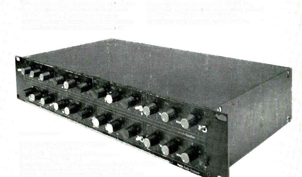 equalisers in a compact 3Z" mains operated rack