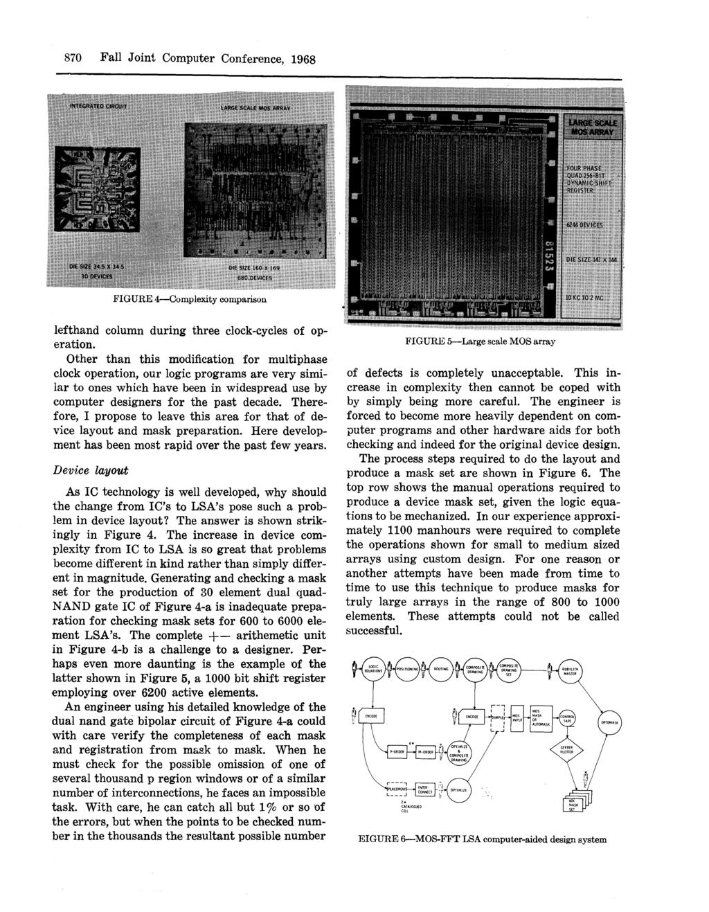 870 Fall J 'Oint CQmputer CQnference, 1968 lefthand cqlumn during three clqck-cycles 'Of QPeratiQn.