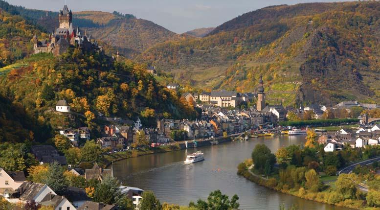 from London (regional flights available on request) Professional tour manager Executive coach in Germany Includes Koblenz Cochem Rüdesheim St Goar Trier Heidelberg Optional Guided tour of Koblenz