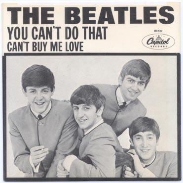 Can t Buy Me Love / You Can t Do That Label 62-01 Orange/yellow swirl label without subsidiary print. First pressing The publishing credits are listed as Northern Songs Music Ltd.