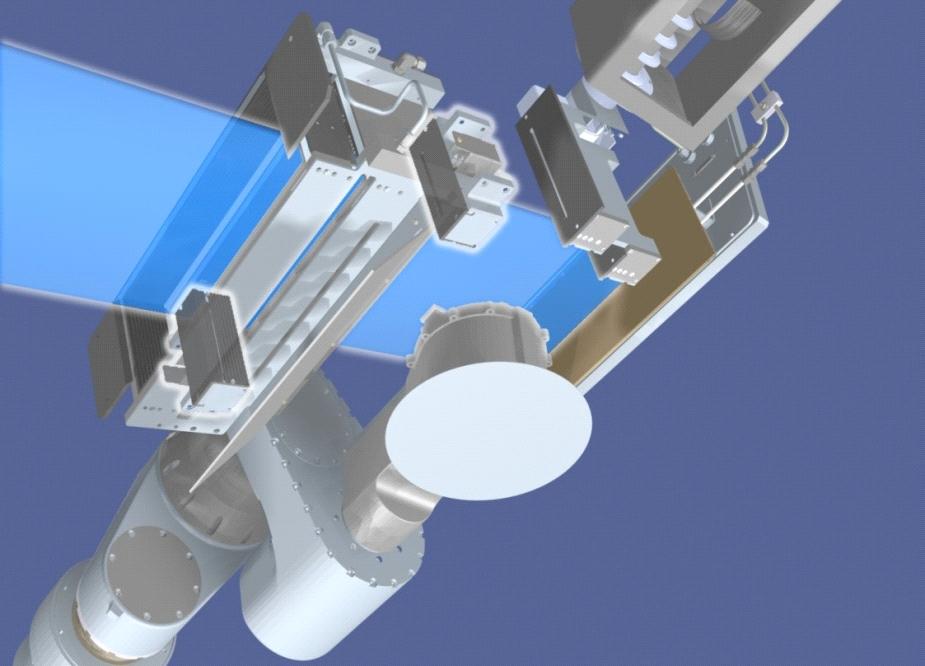 No energy contamination can be seen on a highdecel Purion H implant at present detection levels of low energy SIMS. Figure 4: Rendered view of the beam tunnel inside the process chamber.