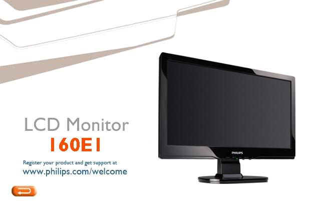 e-manual Philips LCD Monitor Electronic User s Manual file:///f /160E1