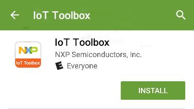 4. Installing IoT Toolbox The mobile application is free in App Store and Google Play. To install the application, perform these steps: 1. Open the app store. 2. Search for IoT Toolbox. Fig 1.