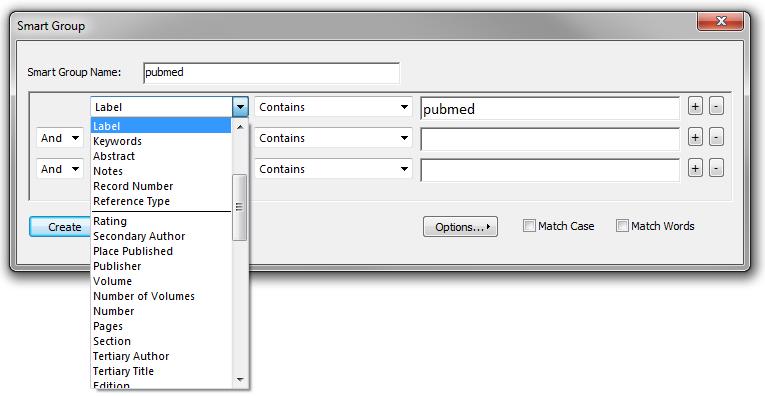 SMART GROUPS Right-hand click in sidebar and select create smart group A few uses document reference source (e.