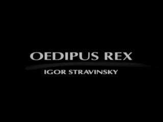 Stravinsky, Oedipus Rex [1926/7] French libretto by Jean Cocteau who also wrote A Call to Order In Ciceronian [not church] Latin: Eternal CLASSICAL Rome [e.g.