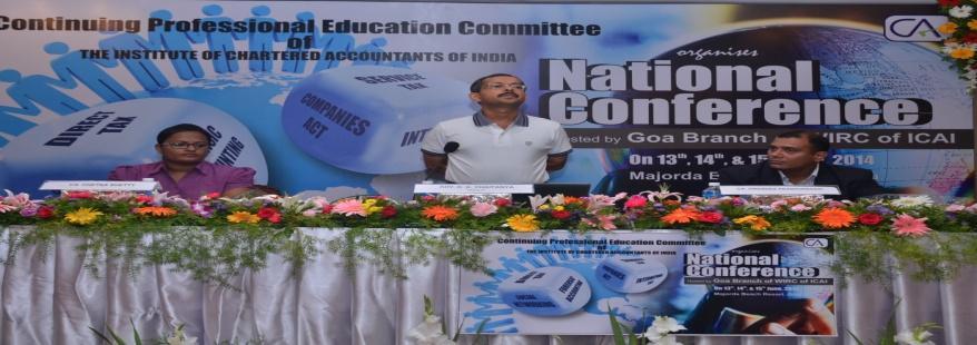 Vaitheeswaran Krishnamurthi, Faculty, addressing the participants at the National Residential Conference held between 13 th - 15 th June 2014 at Majorda Beach