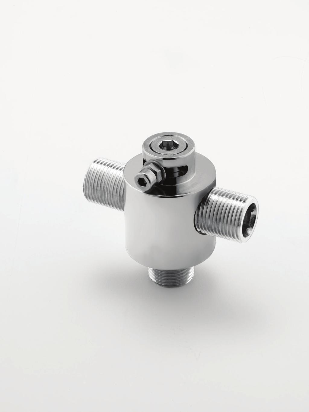 Integrated Thermostatic Mixing Valve Advantages: Includes built in filters and check valves.