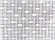 Figure 26: Weaving pattern. Copy which I found lying in the photocopy shop in the student centre (Neelsie) in 2004. 50x20 mm. Own photo. Figure 27: Weaving pattern.