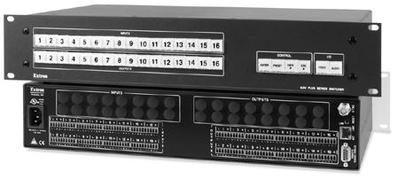 .. 60-367-12 MAV Plus 168 HDA HDTV/Component Video & Audio Matrix Switcher MAV Plus 1616 A Stereo Audio Matrix Switcher MAV Plus 6464 A Mono Audio Matrix Switcher HDTV/Component Video & Stereo Audio