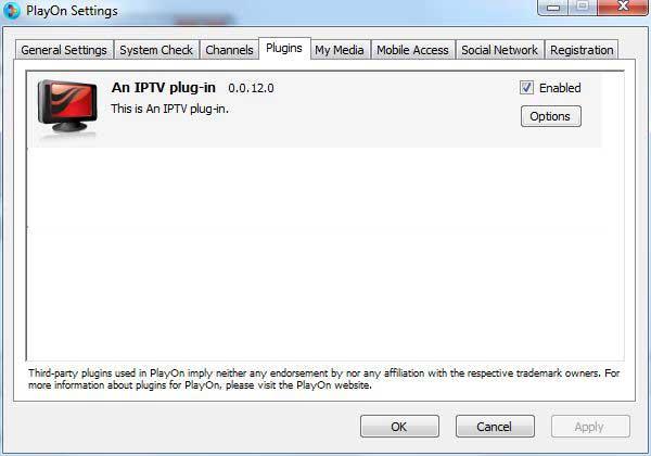 7. Go to Plugins, find IPTV Plugin press on plugin