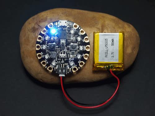 Circuit Playground Hot Potato Created by Carter