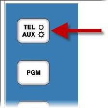 Procedure For Making A Call And Routing It Through The Mixing Desk 1. Use the TEL/Aux button on the TEL/Aux channel (channel 9) to select Telephone Interface mode.