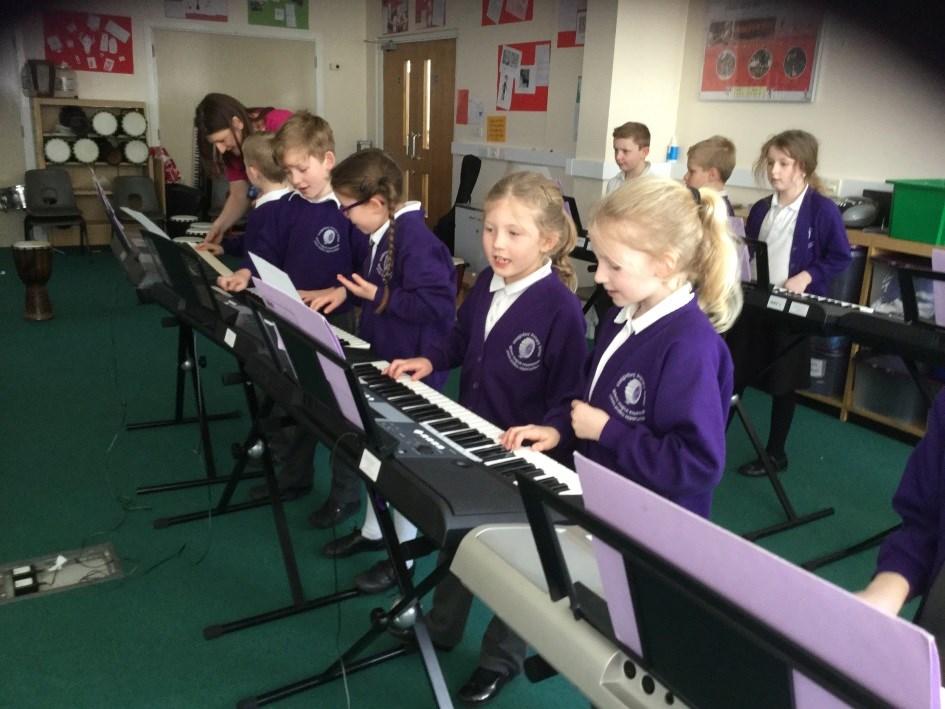 hear their voices grow as the year goes on! YEAR 3 Year 3 children have been learning the keyboard.