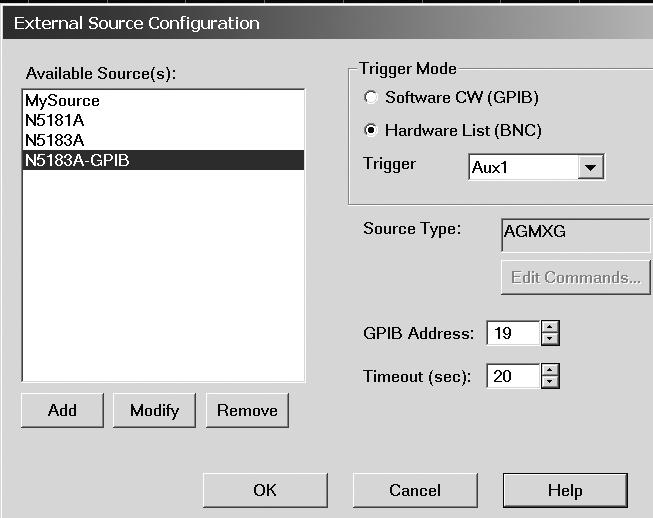 80 Keysight Antenna Test Selection Guide The Select Sources dialog