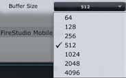 3.3.3 Universal Control 3.3.3 Universal Control Buffer Size Selector (PC only) Changes the StudioLive Buffer Size.