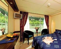 Modern Accommodations Thoughtfully designed, the 78 Classic Staterooms and 2 Amadeus Suites provide a warm and
