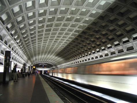 Metro subway station L Enfant Plaza in Washington D.C., on January 12, 2007.