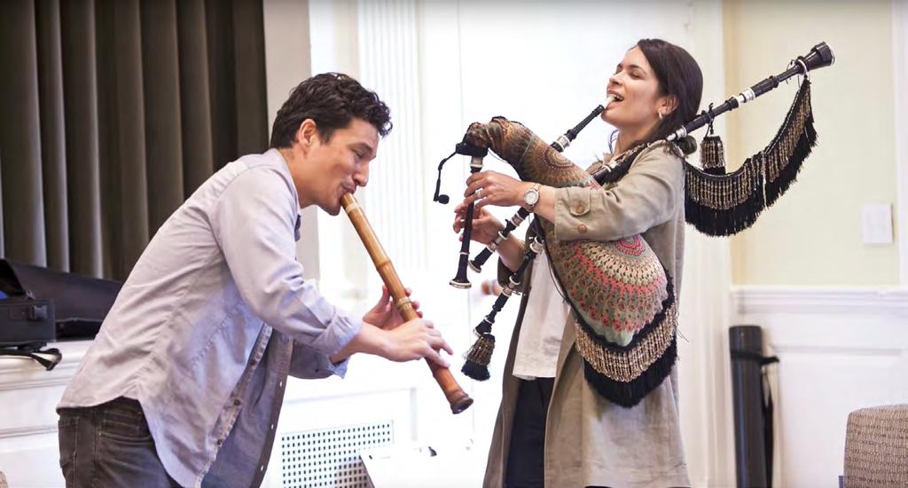 Study Guide for Origin Stories: Cristina Pato & Kojiro Umezaki s Vojo Summary In this short, three-minute video, two members of the Silk Road Ensemble discuss how they created a piece that combined