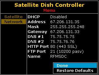 Configuring the SDC1 Network The SDC1 Controller is configured through the LAN port (RJ45 Cat 5e) located on the back. The LAN is DHCP enabled and has a default IP Address of 169.1.1.254.
