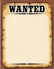 Wanted Poster INSTRUCTIONS: Now that you have read Coyote and the Origin of Death, you will create a WANTED