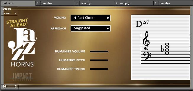 Multi Instruments / Smart Voicing The library includes an incredible multi-script we call Smart Voicing that can be used to quickly create realistic, properly-voiced jazz and big band ensemble sounds.