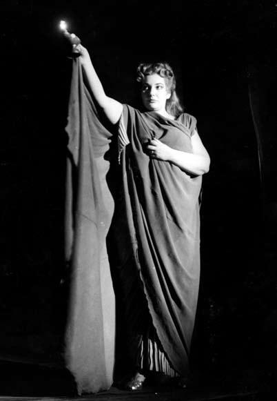 Maria Callas as Norma at La Scala, 1952.