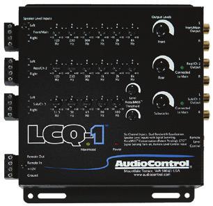 Configure channel summing, 30 bands of EQ, signal delay and phase correction, plus AudioControl