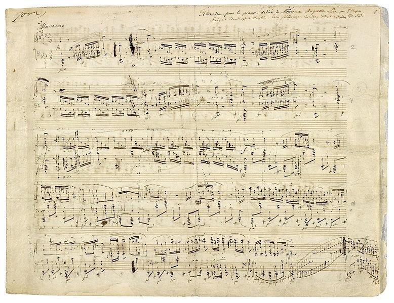Polonaises: a score of different pieces made independently or in cycles of two or three parts, between 1817 and 1846, taking in practice all his life as a composer.