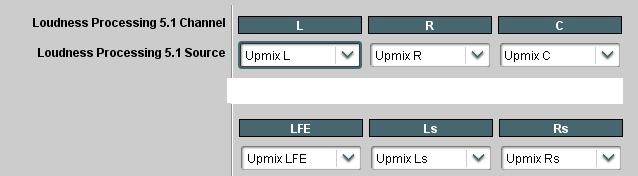 respectively. With upmix Mode set to Auto, these channels will pass unaffected if they contain 5.1 audio, or automatically be upmixed to 5.1 audio if they don t.