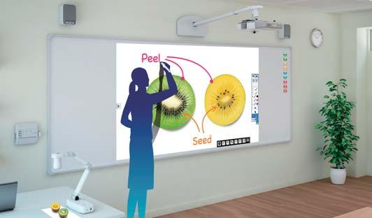 Enhanced Interactivity Features* Interactive Pen Enliven your presentations with the projector s interactive function.