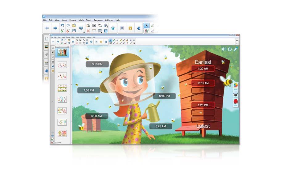 SMART Notebook collaborative learning software A SMART Notebook software license is included with every Epson education interactive projector*.