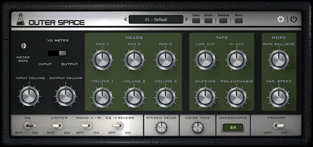 2.2 Second Panel * You can show/hide the second panel by clicking on the cog icon next to the bypass button. Meter Gain VU Meter Switch Adjust the sensibility of the VU meter.