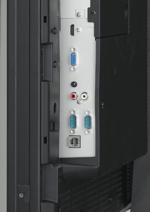 Expansion Board External Optional port RGB (BNC) Video (BNC) 25 4/32" 63 19/32" 1 31/32" 1 31/32" LAN port Component video (BNC)