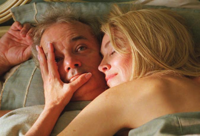 Mise en Scène 75 2 22a & b. Broken Flowers (U.S.A., 2005), with Bill Murray and Sharon Stone, written and directed by Jim Jarmusch.
