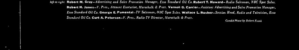 Standard Oil Co. George E. Pamentat -TV Salesman, NBC Spot Sales.
